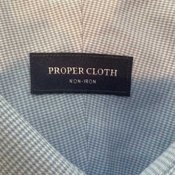 Thomas Mason from Proper Cloth Custom Non-Iron Shirt-Houndstooth 2025 sz 20.6 - Picture 2 of 5
